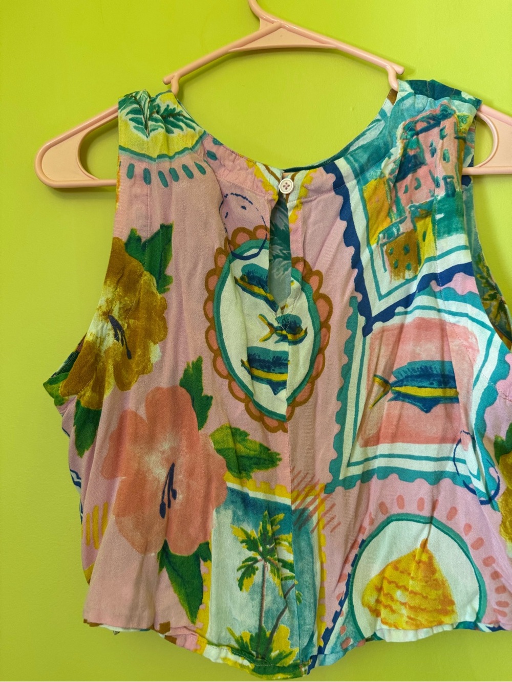True Destinations Two piece resort wear set farm Rio like - Picture 2 of 6